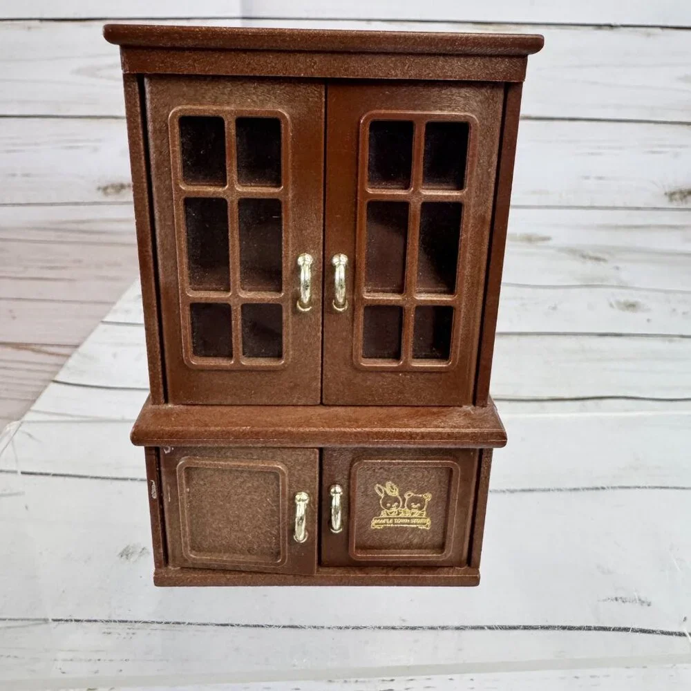 Bandai Maple Town Story 1985 Dining Room China Cabinet Hutch‎ Desk Dollhouse